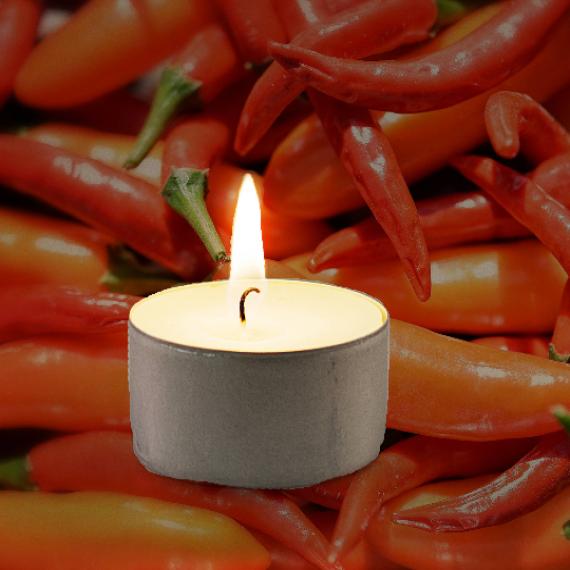 Orange and Chilli Scented Tealights