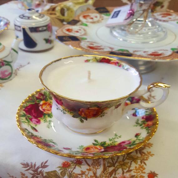 Royal Albert Teacup and Saucer Scented Vegan Candle