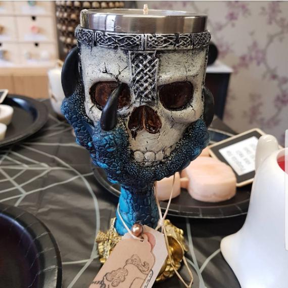 Skull and Dragon Claw Candle