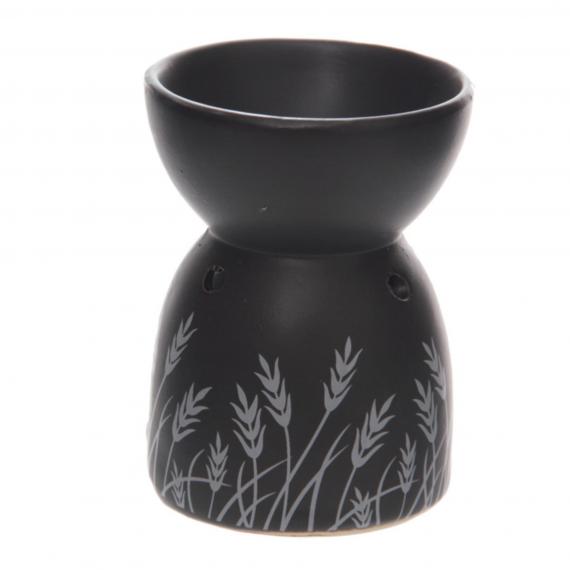 Grass Design Wax Burner with Tealights and Scented Wax Melt