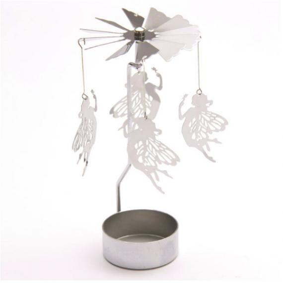 Spinning Fairy Tealight Holder with Scented Tealights